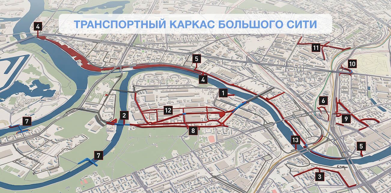 В «Большом Сити» планируется расширение улично-дорожной сети