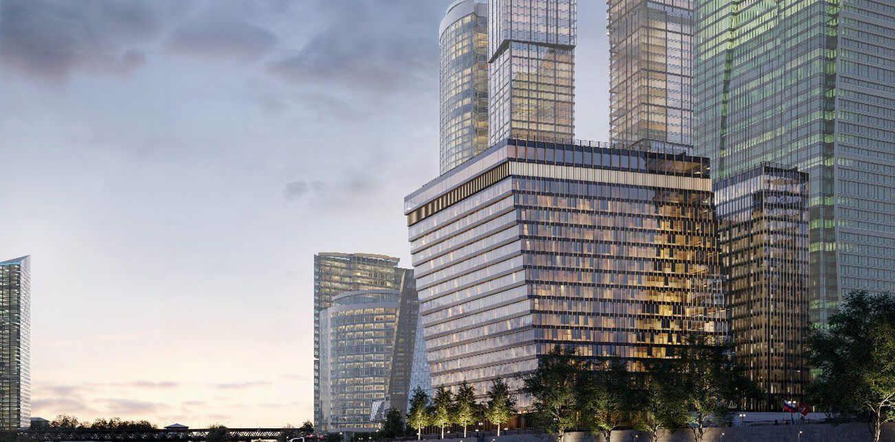 Офисный комплекс «СИТИ‑4» в Москва-Сити и его визуализация