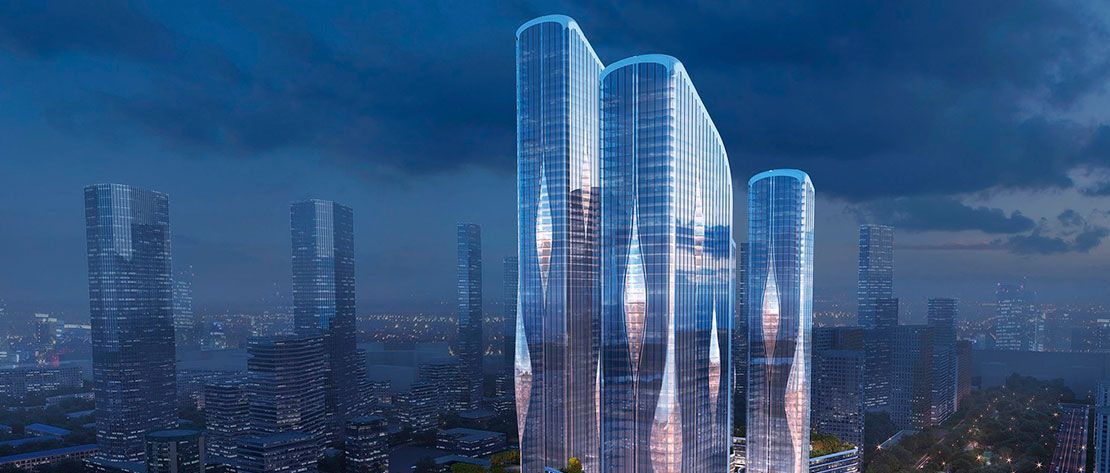 Skyscrapers by Zaha Hadid Architects in Moscow