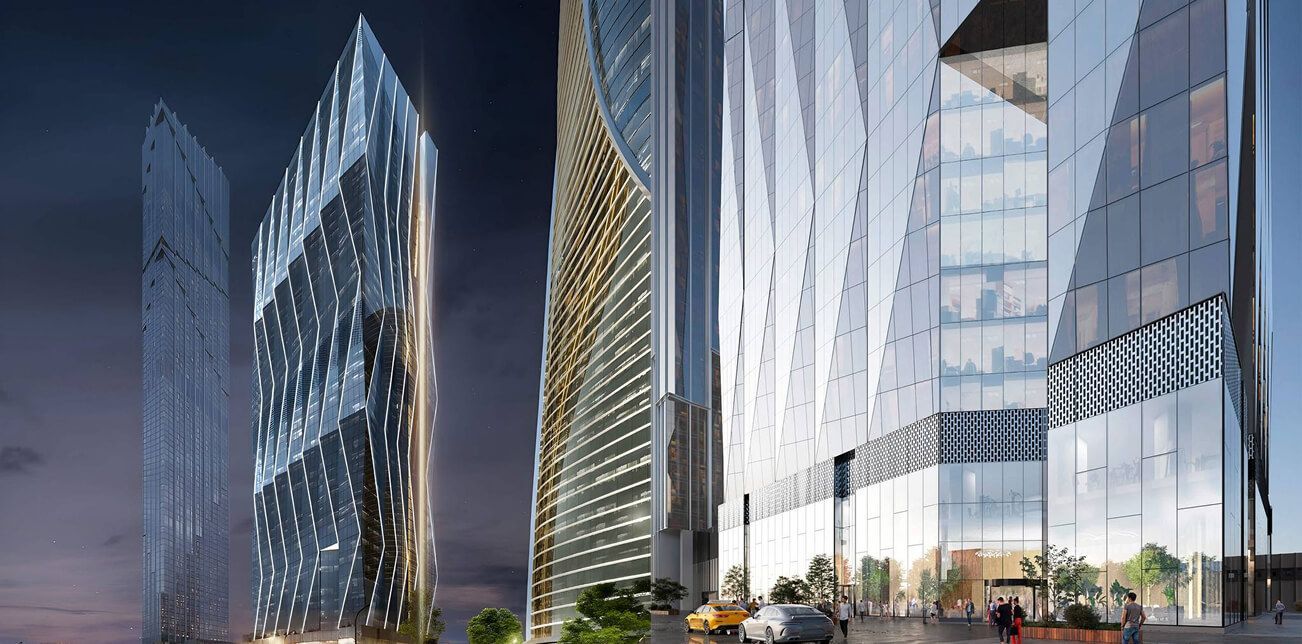 Sezar Tower в Москва-Сити: согласована новая башня с фасадом-оригами
