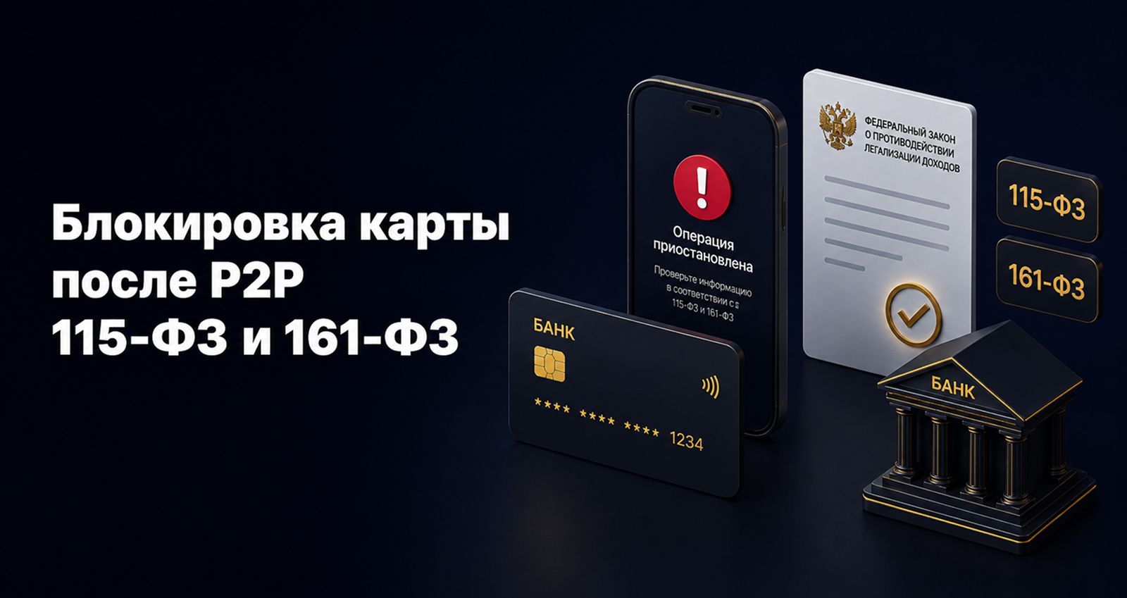 Банк заблокировал карту после P2P‑сделки с криптовалютой
