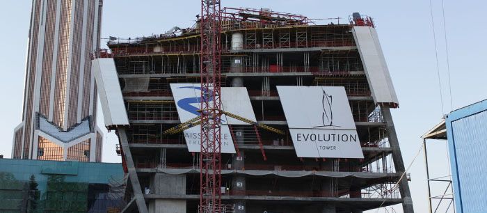 2008. Началось строительство башни “Эволюции”