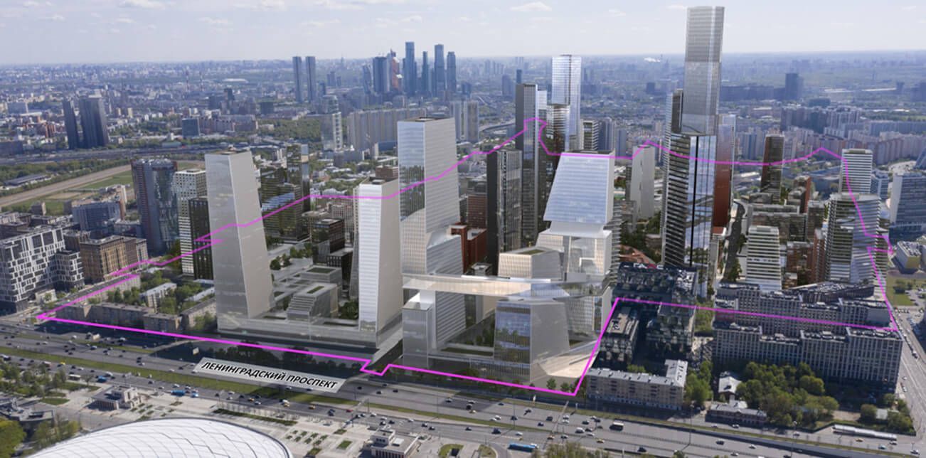 МиГ - Сухого на Ленинградском проспекте - деловой район Большого Сити