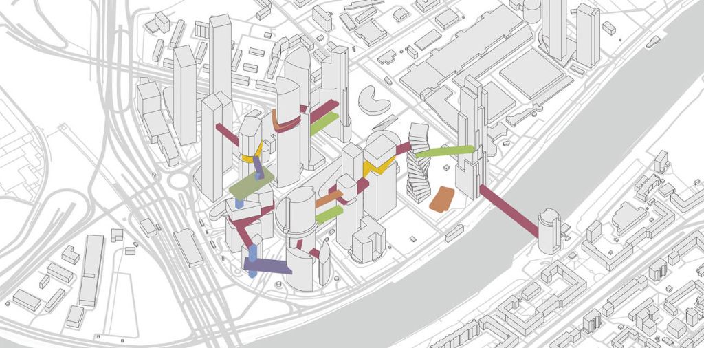 Концептуальный «мост будущего» в Москва-Сити