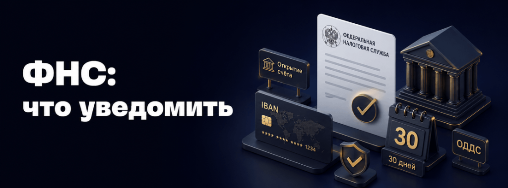 ФНС: что уведомить при открытии зарубежного счёта