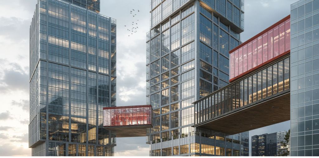 Концептуальный «мост будущего» в Москва-Сити