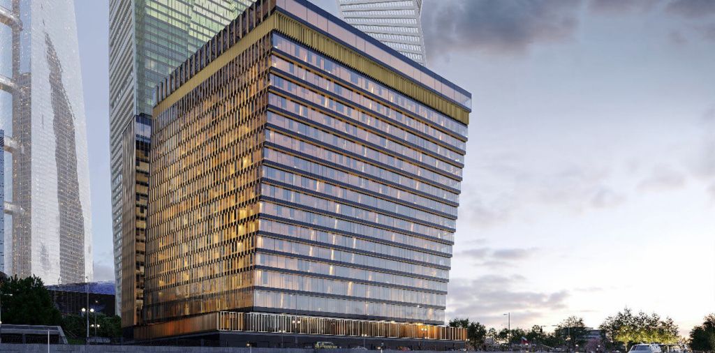 Офисный комплекс «СИТИ‑4» в Москва-Сити и его визуализация