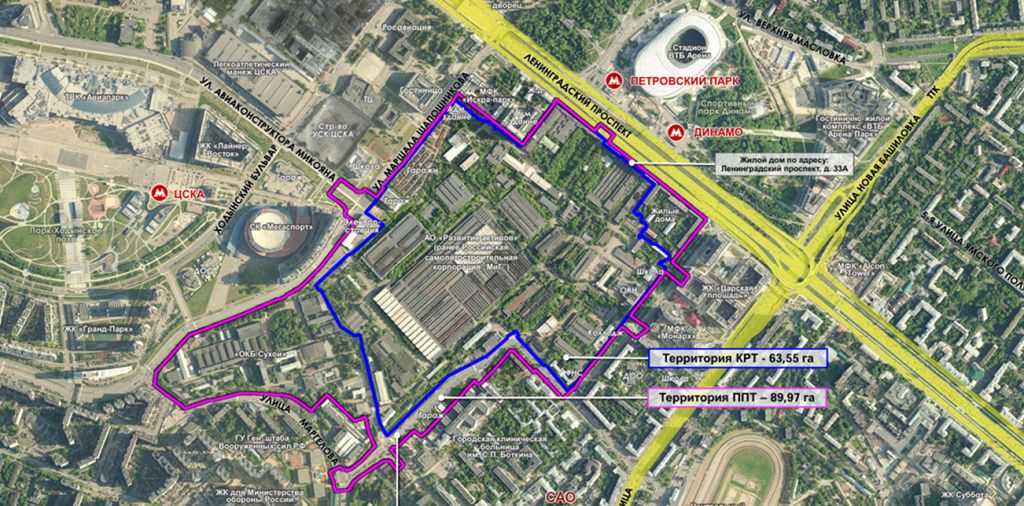 План застройки территории МиГ – Сухого План застройки территории МиГ – Сухого