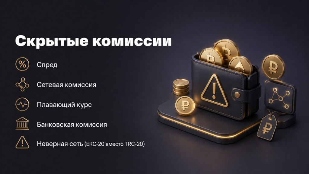 Скрытые комиссии при покупке крипты