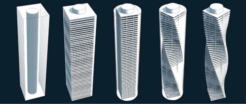 Схема башни Эволюция