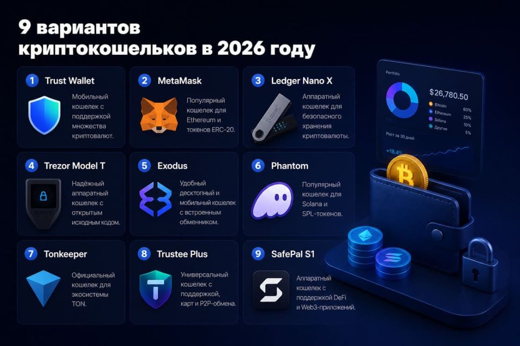 лучшие криптокошельки в 2026 году 9 вариантов лучшие криптокошельки в 2026 году 9 вариантов