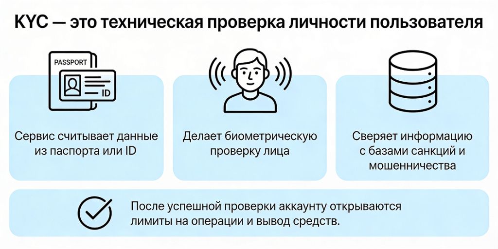 KYC на криптобирже — проверка личности: документы, селфи и подтверждение данных аккаунта