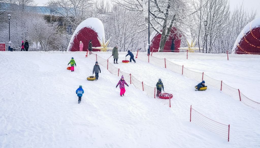 Тюбинговая горка в Ростокино