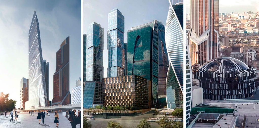 Строящиеся объекты Москва Сити