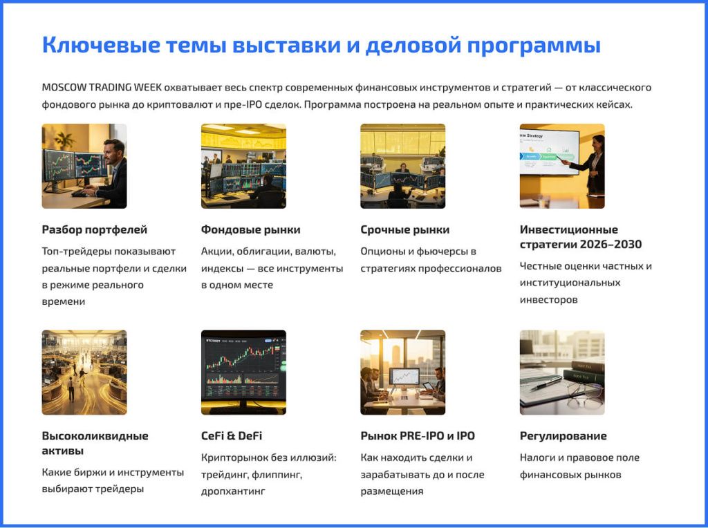Moscow Trading Week 2026 — финансовая повестка будущего в Москва-Сити