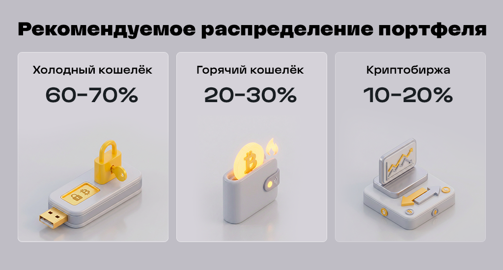 Примерное распределение для долгосрочного держателя