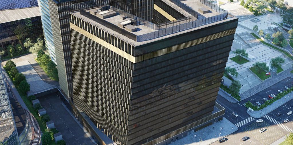 Офисный комплекс «СИТИ‑4» в Москва-Сити и его визуализация