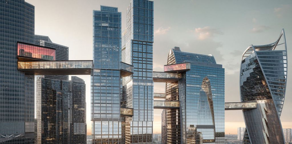 Концептуальный «мост будущего» в Москва-Сити
