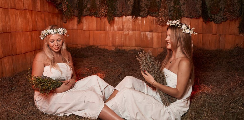 Сеновал с целебными травами в бане Княже в Москва-Сити