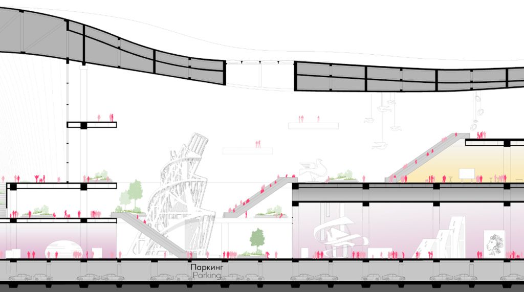 Национальный центр «Россия» в Москва-Сити схема