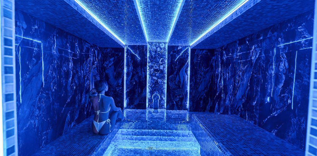 3D-хаммам с густым мягким паром в бане Княже Москва-Сити