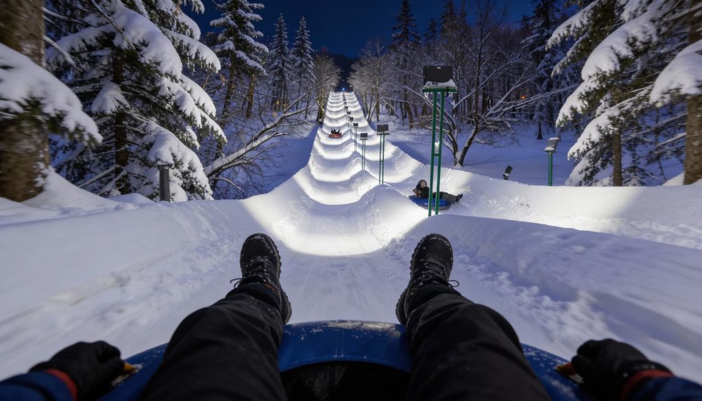 Тюбинговая горка 50 летия октября