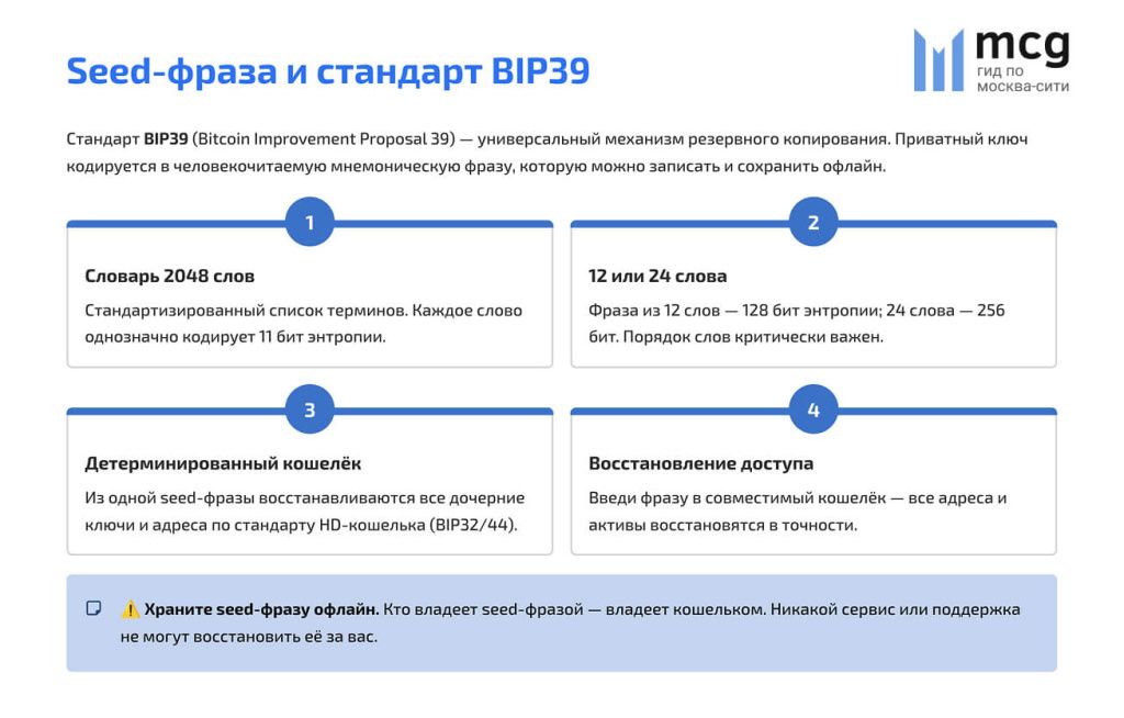 Seed-фраза и стандарт BIP39