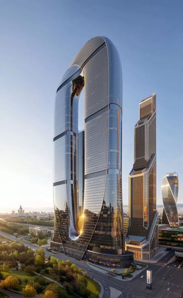 Архитектурная концепция башни One Tower в деловом центре Москва-Сити