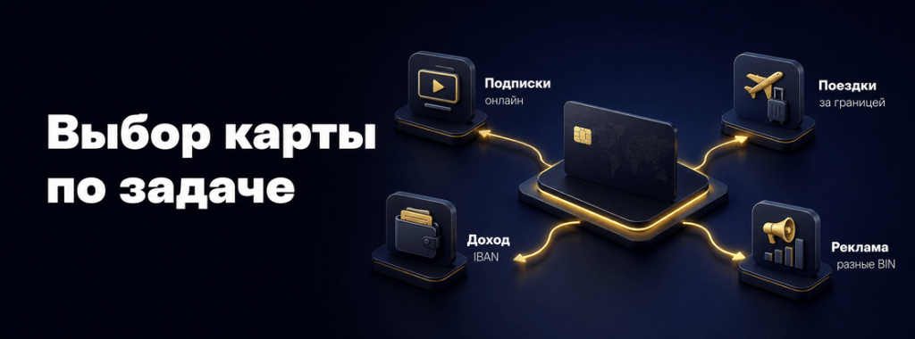 Выбор зарубежной карты по задаче