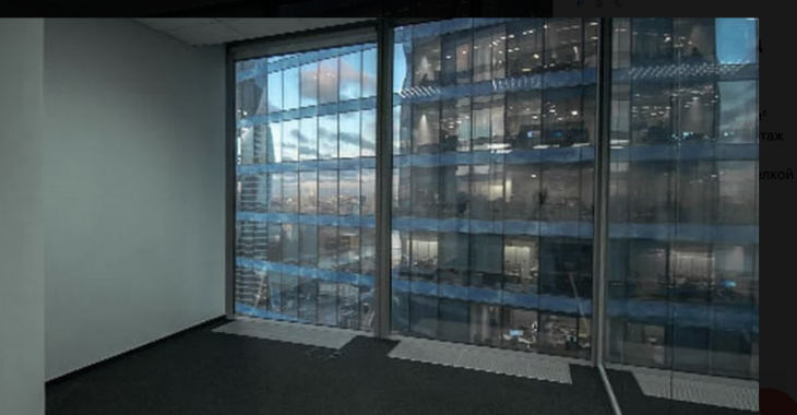 Аренда офиса в башне «Федерация» , 85 м2 на 29 этаже, вид 1