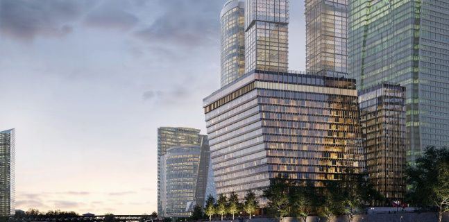Офисный комплекс «СИТИ‑4» в Москва-Сити и его визуализация