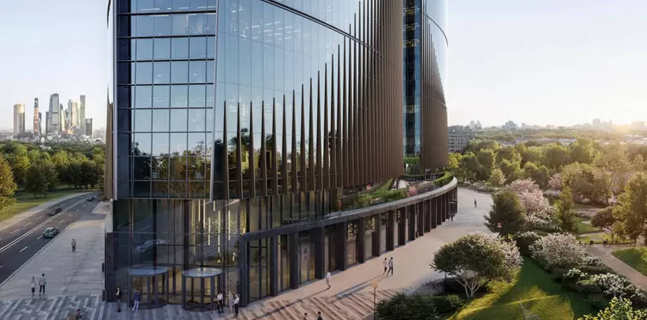 Благоустройство в «Большом Сити»: аллеи, террасы и спортивные зоны у БЦ JOIS