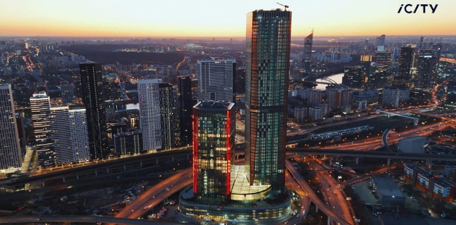 iCITY в Москва-Сити — самые быстрые лифты, стеклянный купол и офисы класса А