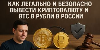 Как легально и безопасно вывести криптовалюту и BTC в рубли в России