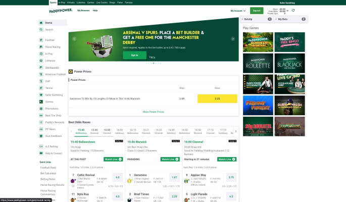 Paddy Power, вид 3