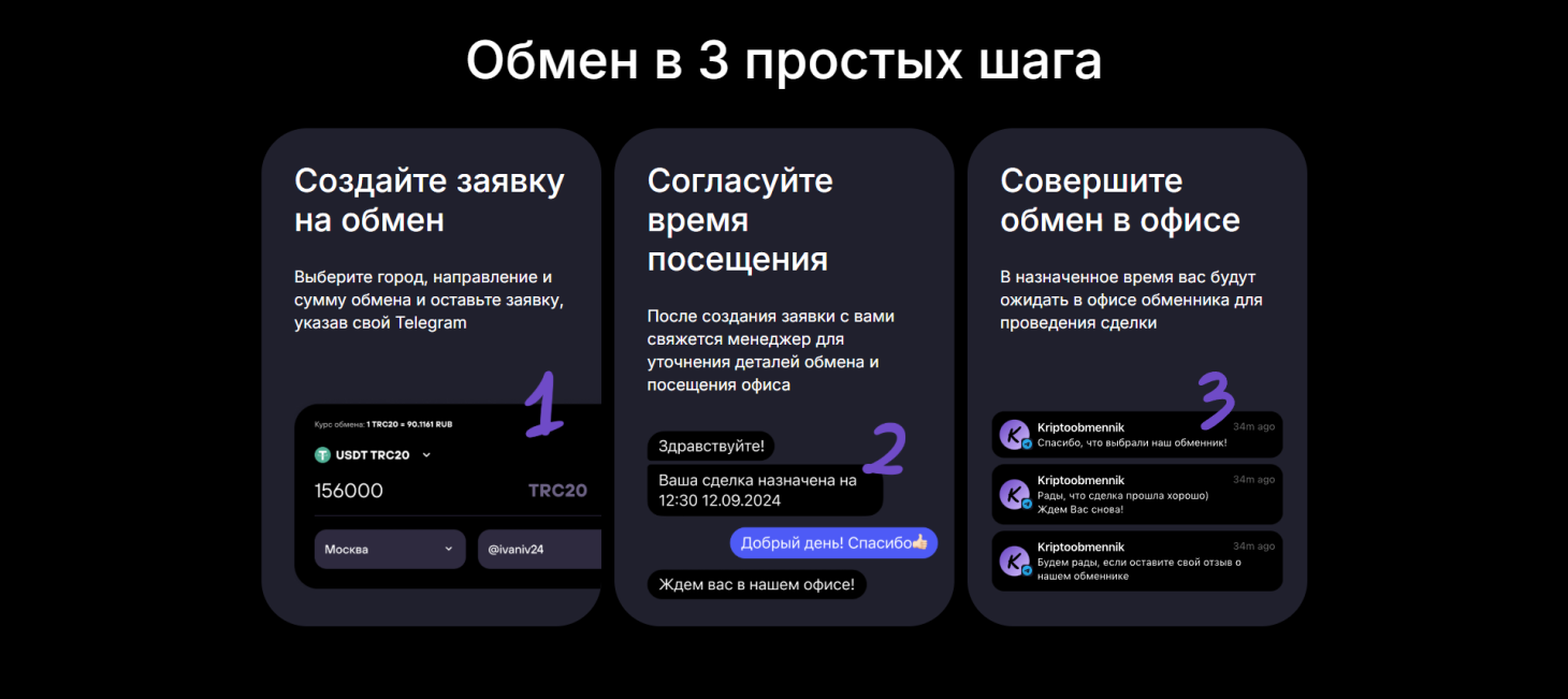 Криптообменник, вид 2