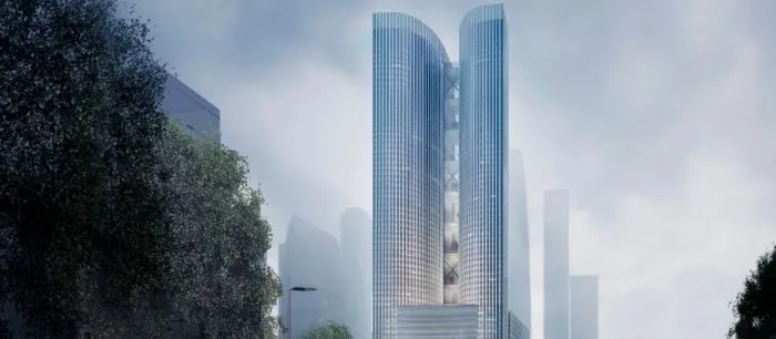 2022. Строящийся небоскреб Grand Tower переименован в Moscow Towers