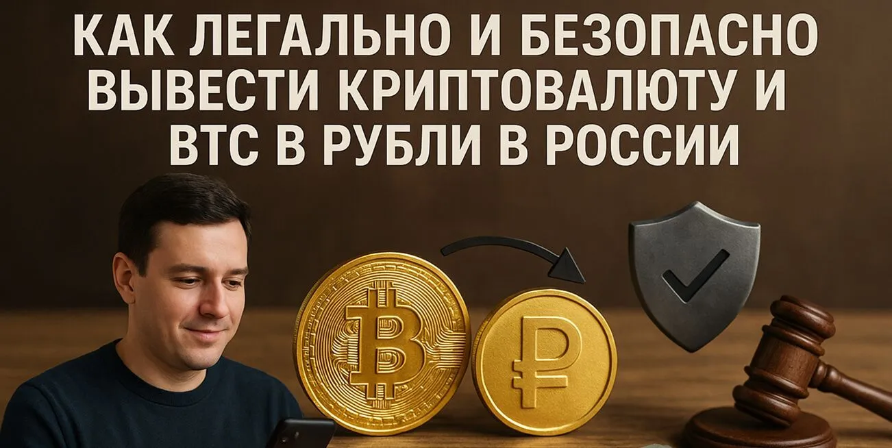 Как легально и безопасно вывести криптовалюту и BTC в рубли в России Как легально и безопасно вывести криптовалюту и BTC в рубли в России