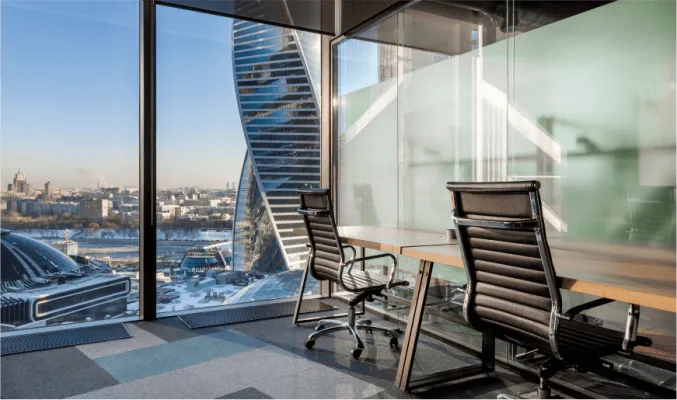 Снять большой офис в башне Федерация Восток 2350,7 м² на 18 этаже, вид 1