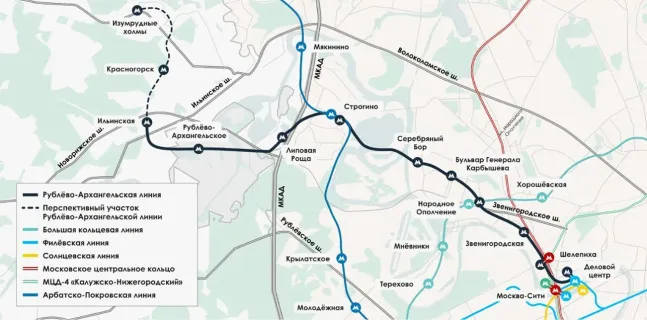 Рублёво-Архангельская линия: новая транспортная артерия для «Москва-Сити» и проекта «Большой Сити»
