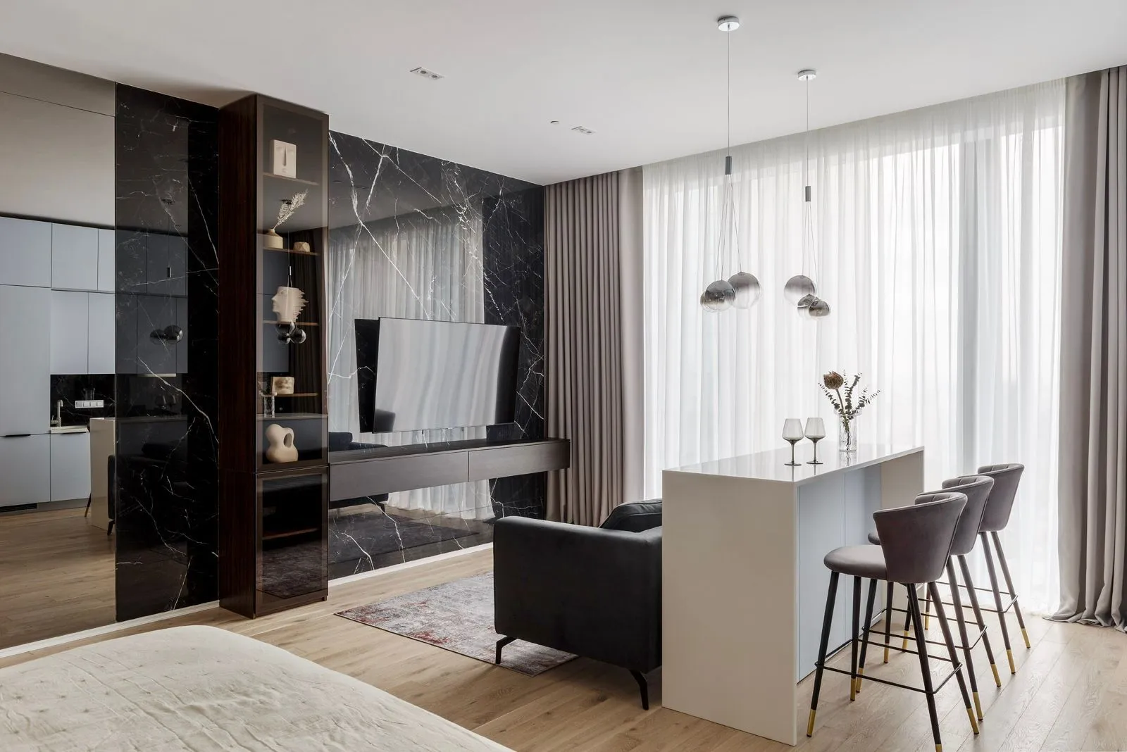 在莫斯科市租一套 52 平方米的公寓用于举办活动和聚会。, вид 2