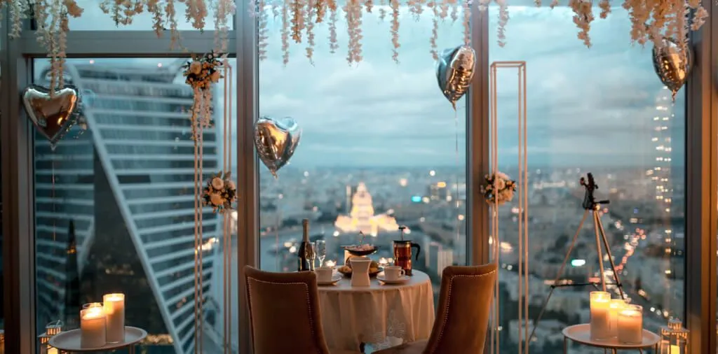 Romantic Room - Свидание на 67 этаже Москва-Сити