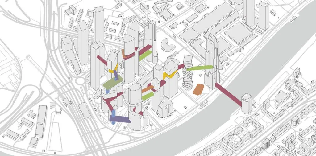 Концептуальный «мост будущего» в Москва-Сити