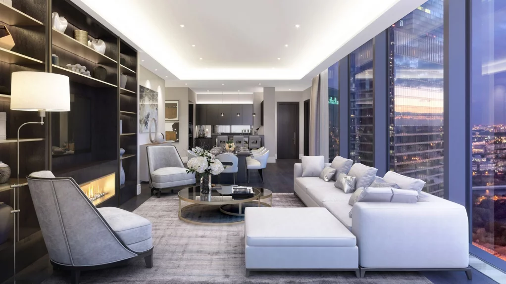 Студия 51 м2 на 41 этаже Neva Towers, вид 1